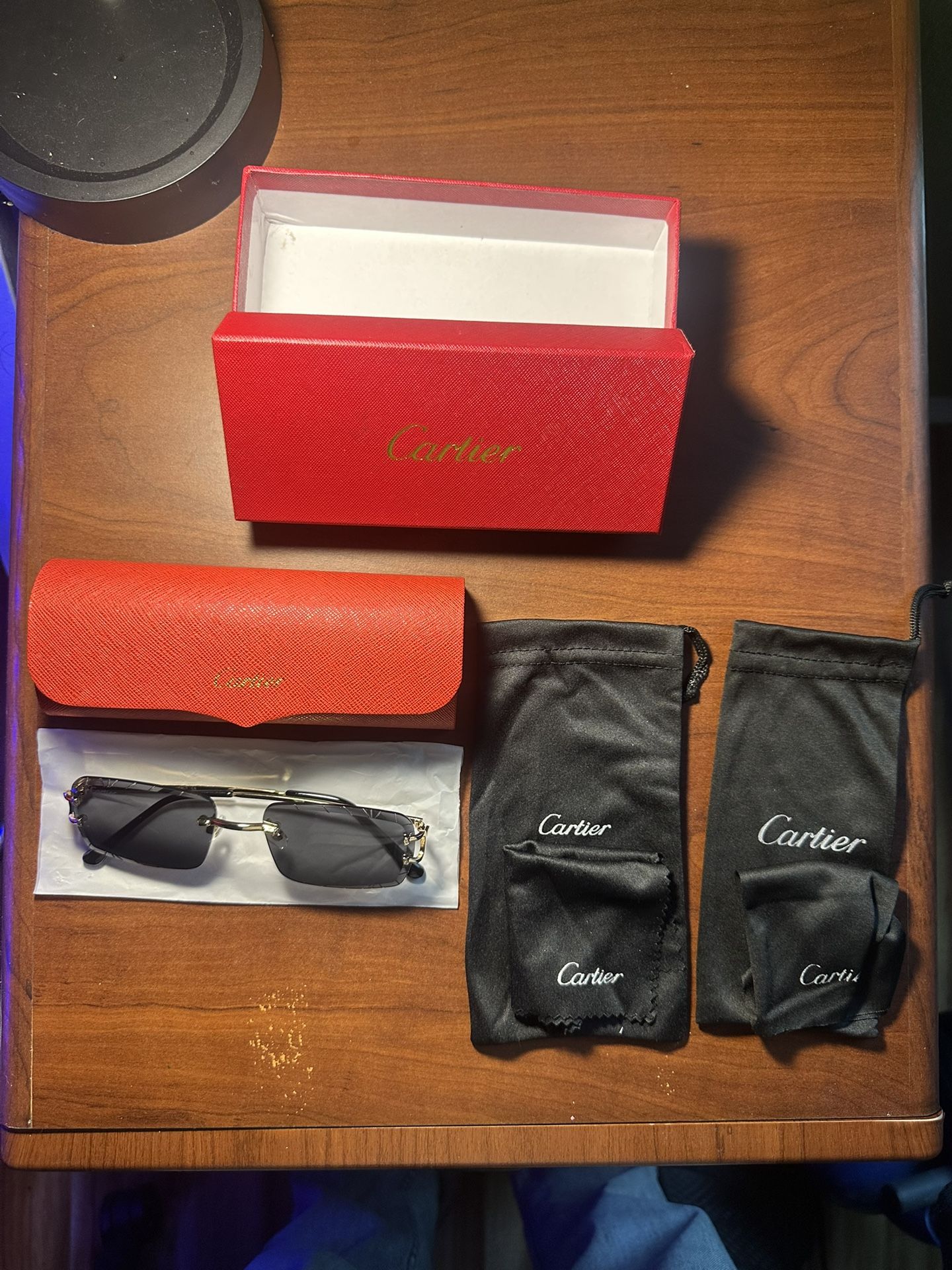 Cartier Sunglasses (Tinted/Non-Tinted) C Frame Magenta Gradient Sunglasses