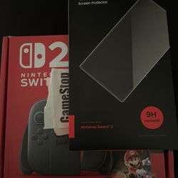 NINTENDO SWITCH 2 WITH MARIO KART WORLD, SCREEN PROTECTOR, AND 2YEAR WARRANTY 