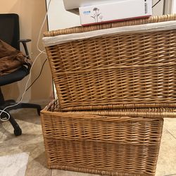 Handmade wicker baskets