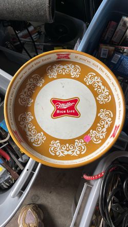 Vintage Miller highlife tray 1972