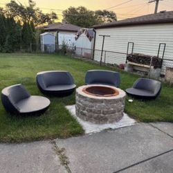 Set Of 4 Outdoor Chairs