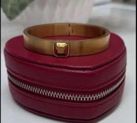 MICHAEL KORS Urban Rush Gold Tone Bangle Bracelet, No Signs of Wear