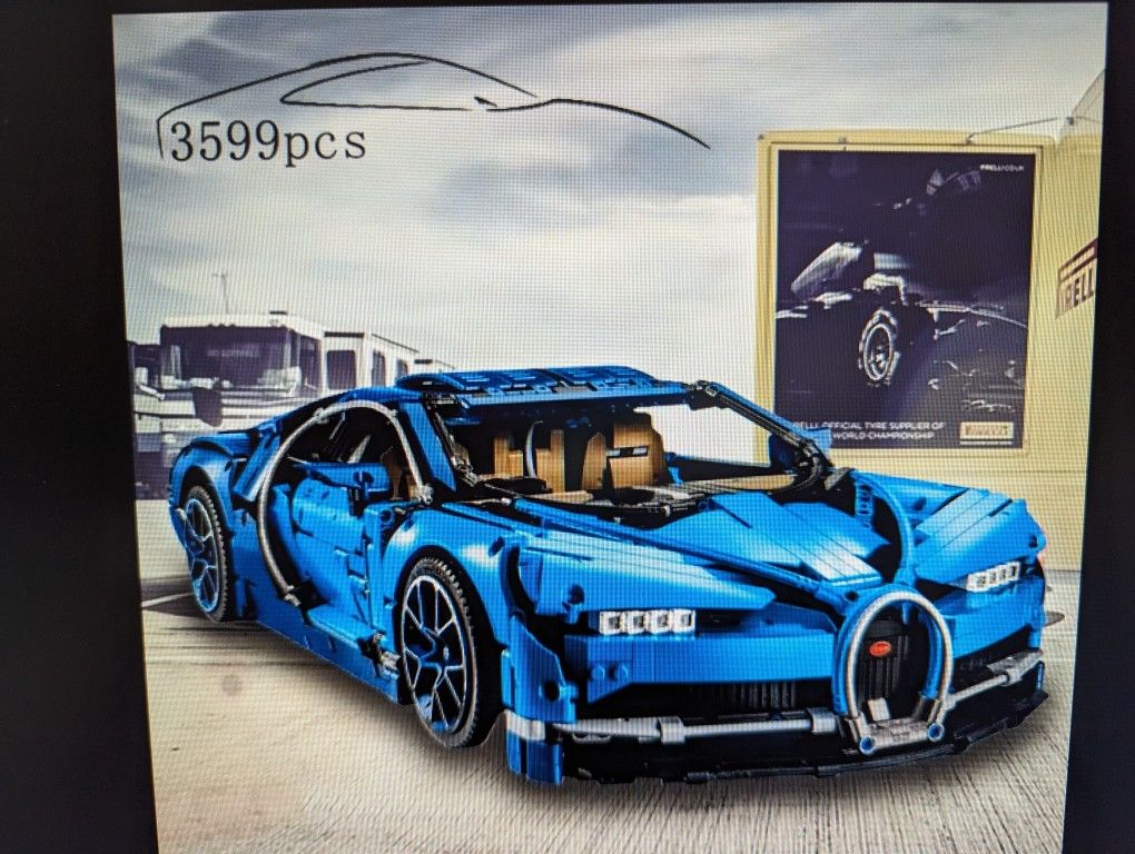 Bloques De Construcción, Nuevo Bugatti Chiron, 3,599 Piezas, Escala 1/8.