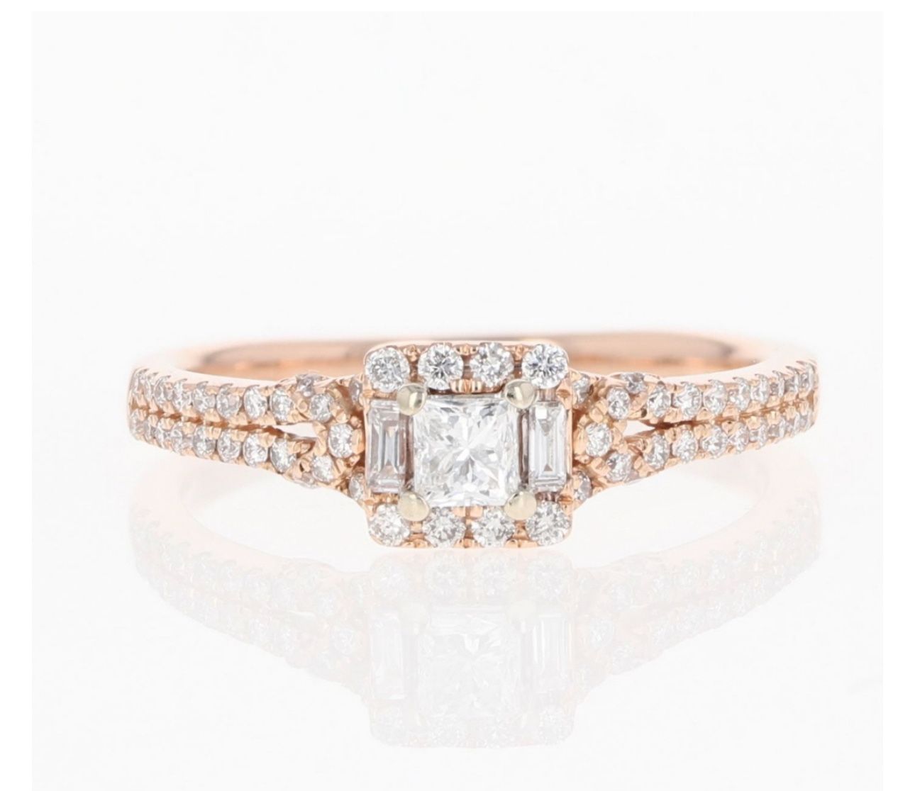 Adrianna pappel Rose gold engagement Ring