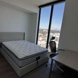 Queen Size Storage Bed And Mattress 