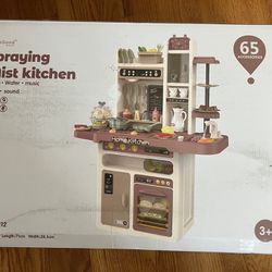 Kids Kitchen Playset with Real Sounds & Lights