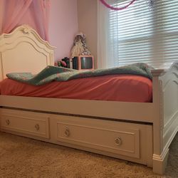 Princess Bed, Trundle, Nightstand