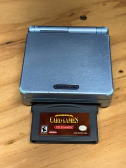 Nintendo Game Boy Advance SP Pearl Blue with Game Cartridge