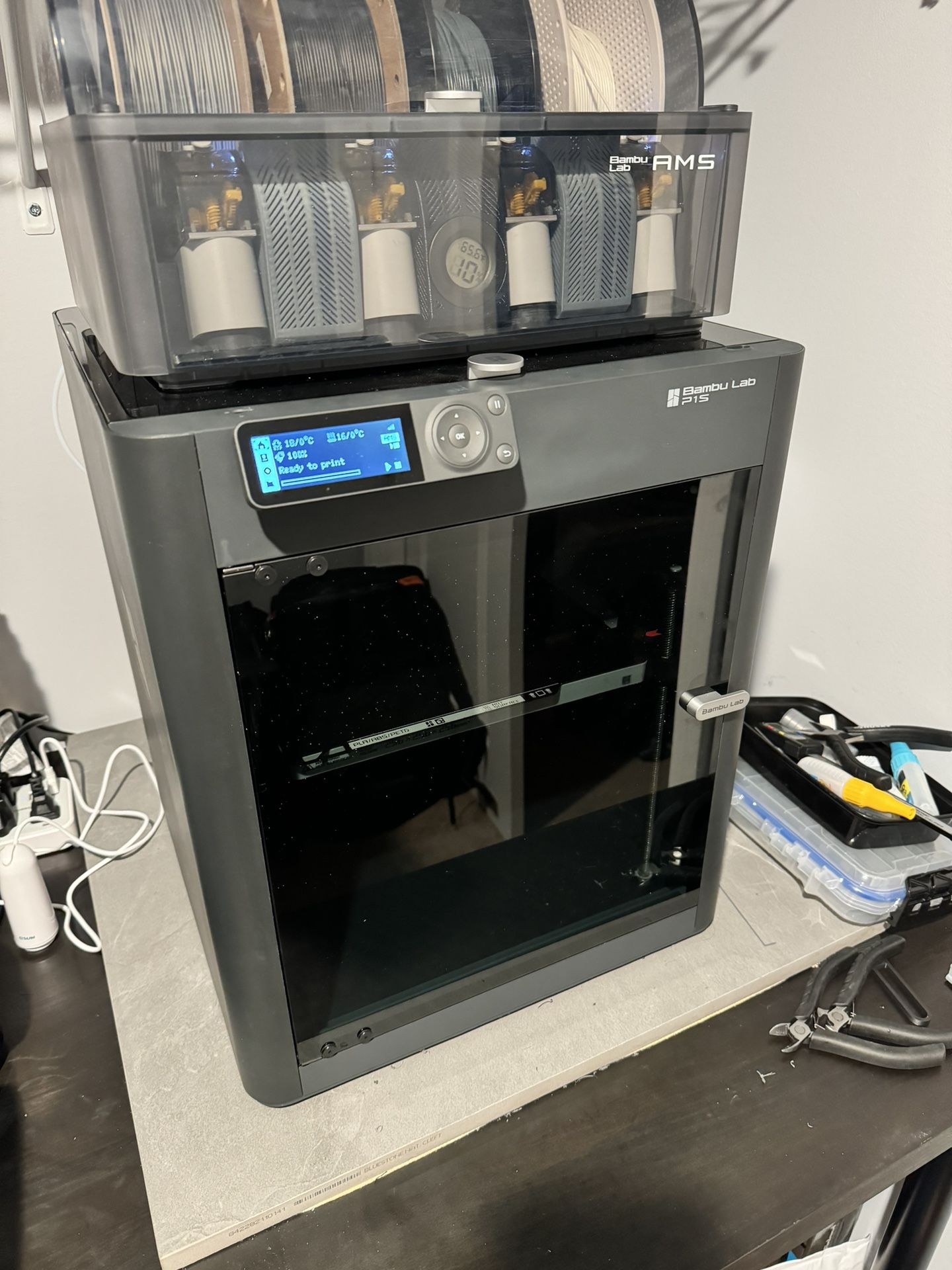 Bambu Lab P1S 3D Printer With Optional AMS