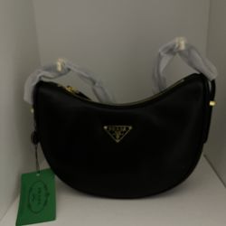 Prada Arqué Small Leather Shoulder Bag
