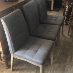 3 Dining chairs