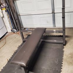 Comercial Heavy Duty BodySmith Olympic Flat Weight Bench not the cheap kind. Located in Hesperia..