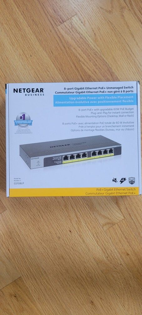 Netgear 8-Port Gigabit PoE Switch