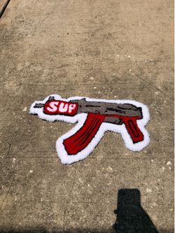 Supreme Inspired AK Tufted Rug
