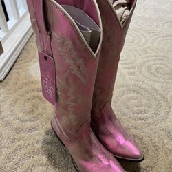 Bright Pink Cowgirl Boots