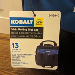 NEW with Tags Kobalt Rolling Tool Bag (reg. $80)