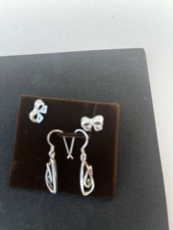 Elegant Pure Silver Earrings (new)