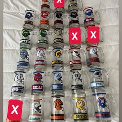 NFL Glass Mugs 