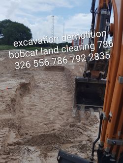 Excavation demolition bobcat land clearing