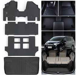 Floor Mats For 2011-2017 Honda Odyssey 3 Rows Set