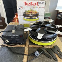 Tefal Electric Raclette BBQ Grill with 220V Transformer