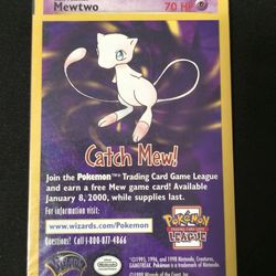 Sealed Mewtwo Black Star Promo WB Movie WoTC