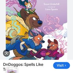 NEW DNDOGGOS Popular Graphic Novel Book Comics Style Kids Youth Storybook Story 