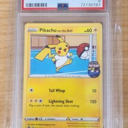 FS/NFT - PSA 9 - 2020 POKEMON PIKACHU ON THE BALL FUTSAL  #001
