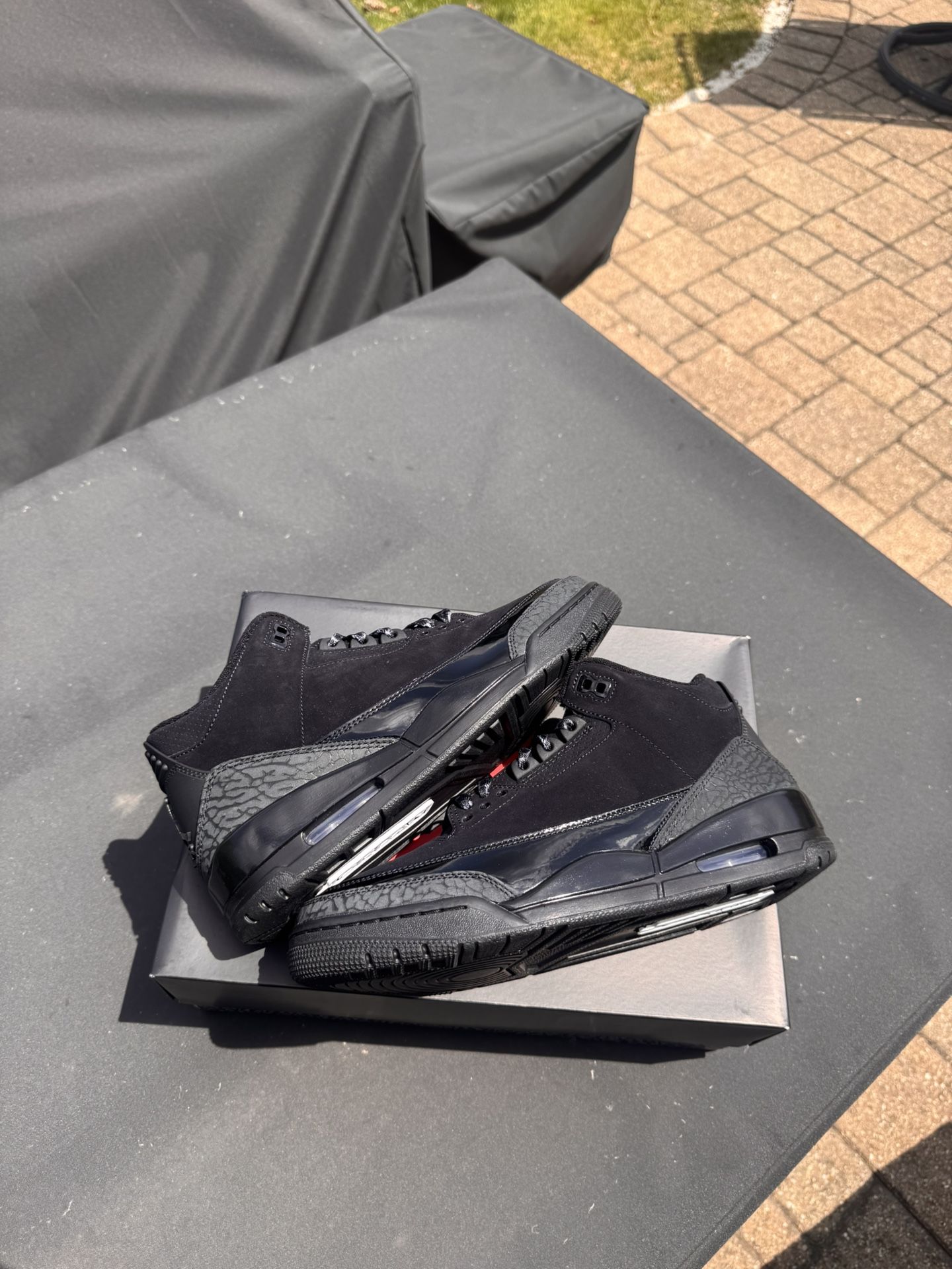 Size 9 - Nike Air Jordan 3 Retro "Black Cat" 2025 DZ4475-010 Men's