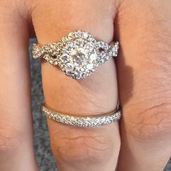 Wedding and engagement ring Size 7