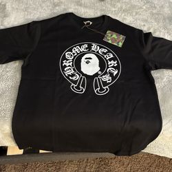 Bape Tee Chrome Hearts 