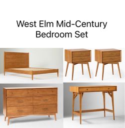 West Elm Mid-Century Bedroom Set