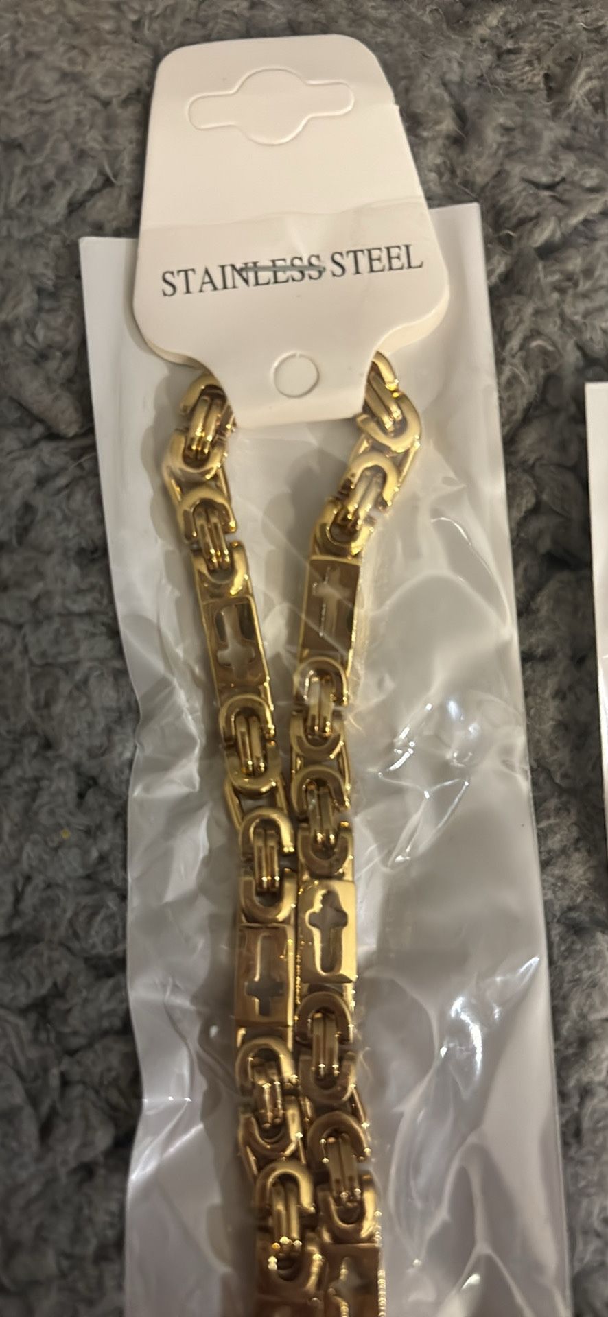 Stainless Steel Set Chain And Bracelet