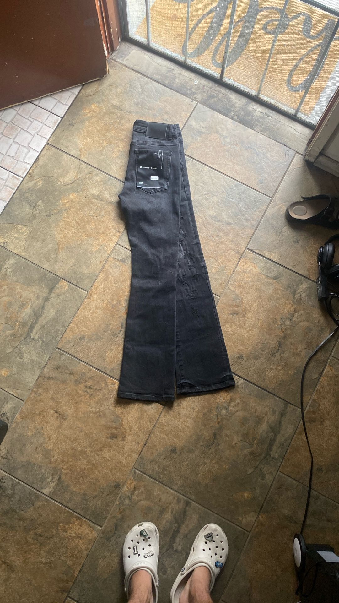 Purple Jeans Flared Size 30