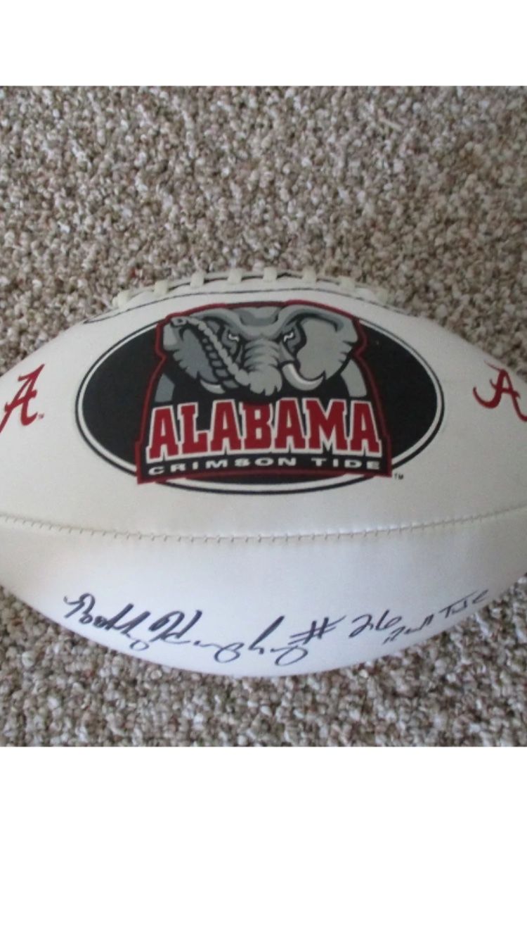Signed Alabama football