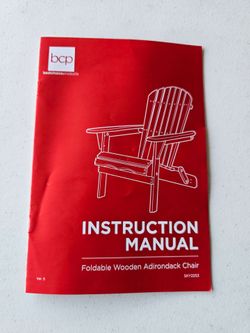 2 Foldable Wooden Adirondack Chairs
