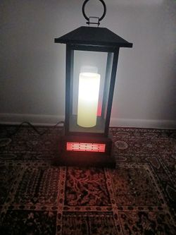 duraflame® 28” Electric Lantern with Infrared Heat and Remote Control, Black