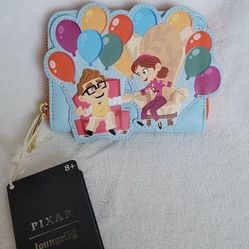 Loungefly Disney UP Carl and Ellie with balloons wallet