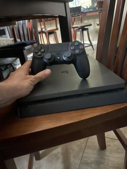 PS4 Slim Two Controllers And games