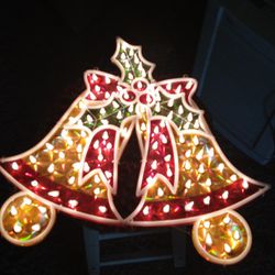 Large Christmas Bell Light Read Post  !