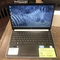 HP 14-DK1074 14" HD Laptop – $139.98