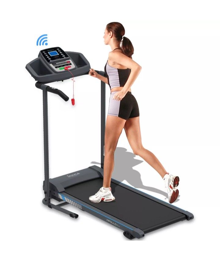 SereneLife Electric Folding Treadmill Exercise Machine Smart Compact Design
Delivery Available