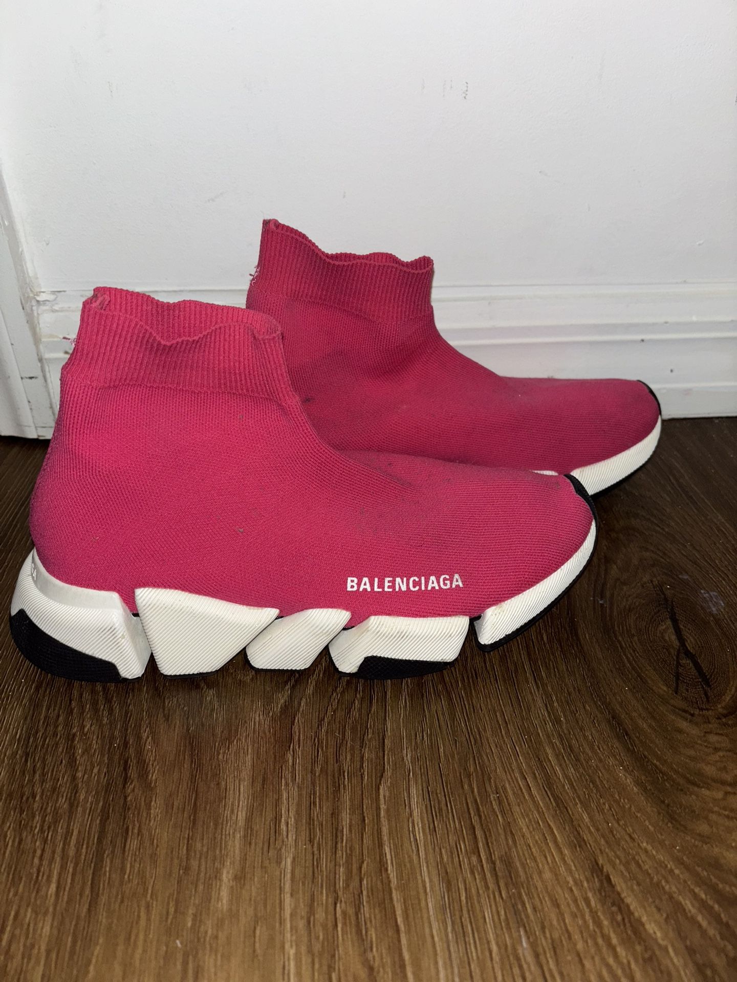 Pink Balenciaga Socks Size 8 Womens