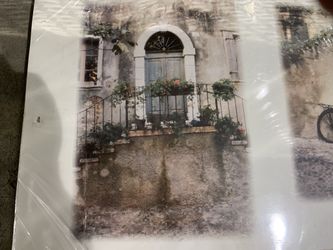 Italian Riviera colorful scenes in one poster