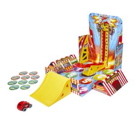 Kids Little Tikes Crazy Fast Flip & Fly Carnival Playset with One Exclusive Pullback Toy Car Vehicle, Goes up to 50ft!  -new In Box-