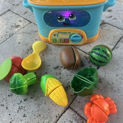 Learning Fun Pot With Play Food 