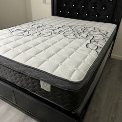 Queen Size Mattress Pillow Top 12” Thick.    Brand New Mattress     Same Day Delivery.   All Sizes Available 