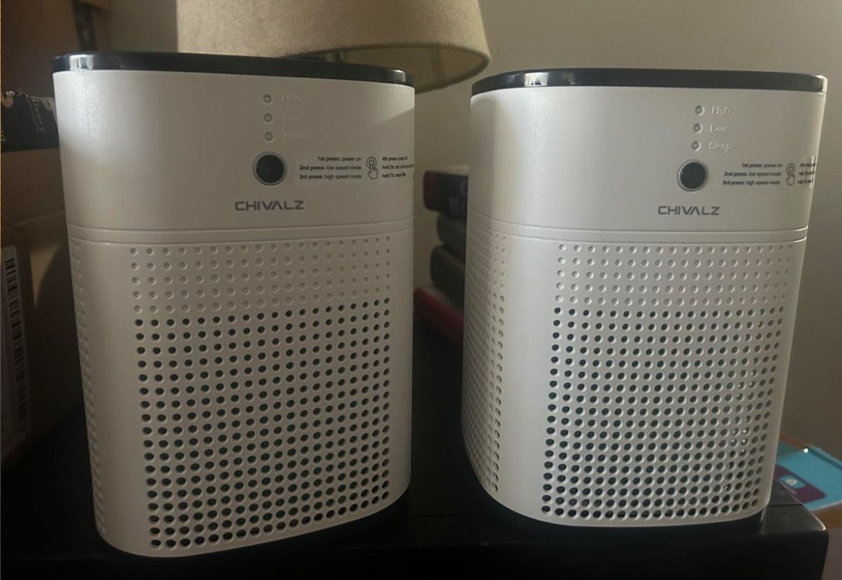 Air Purifiers for Bedroom with True HEPA Filter for Smoke, Dust, Pollen, Pet Dander, Small Air Purifiers for Home Bedroom, Quiet Air Cleaner with 24dB