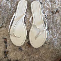 White Thong Sandals 
