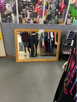 Large hanging mirror